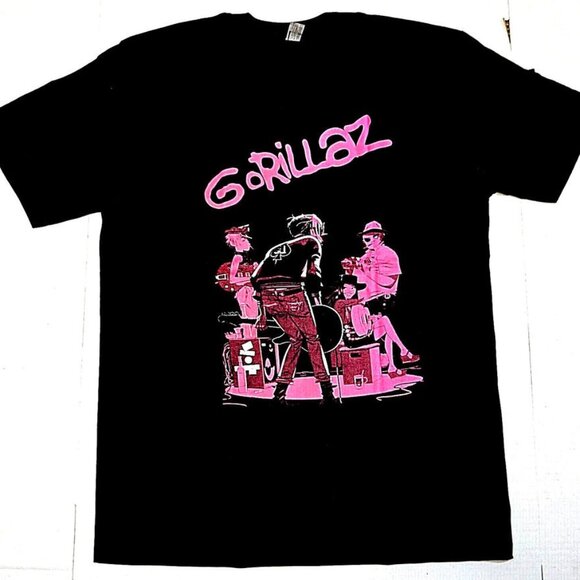 Gorillaz Virtual Band T Shirt Alt Rock Hip Hop Graphic Fan Gift Retro Cartoon - Picture 1 of 5